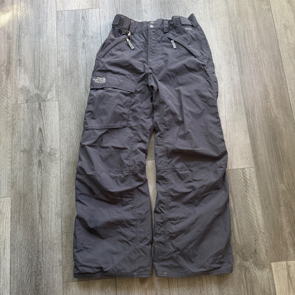 The North Face HyVent Mens S Gray Snow Ski Pants Cargo Pocket Waterproof Winter